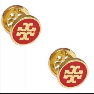 Tory Burch two in one double sided stud earrings